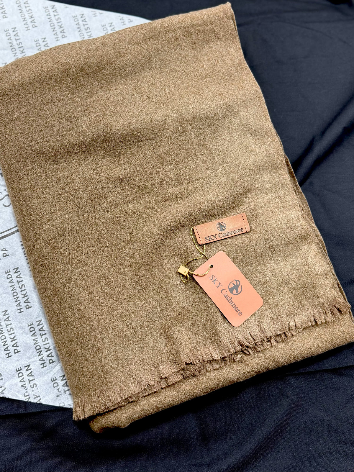 Sky Cashmere Plain Pashmina Shawl Perfect Soft Material for Winter | Dark Skin
