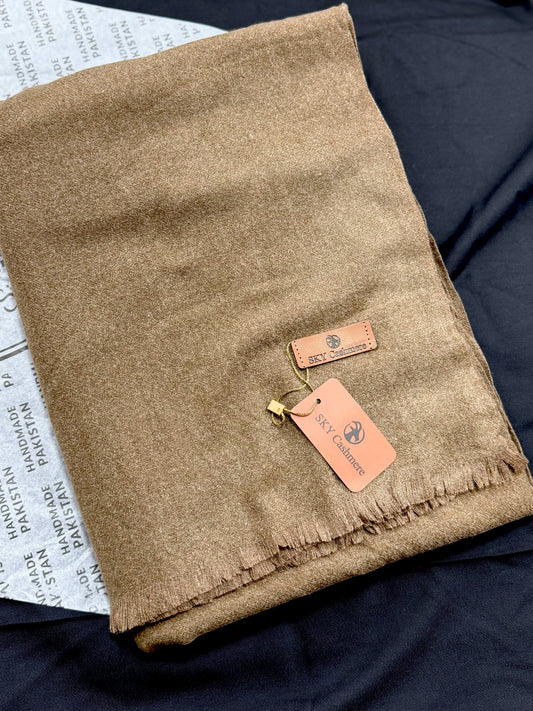Sky Cashmere Plain Pashmina Shawl Perfect Soft Material for Winter | Dark Skin