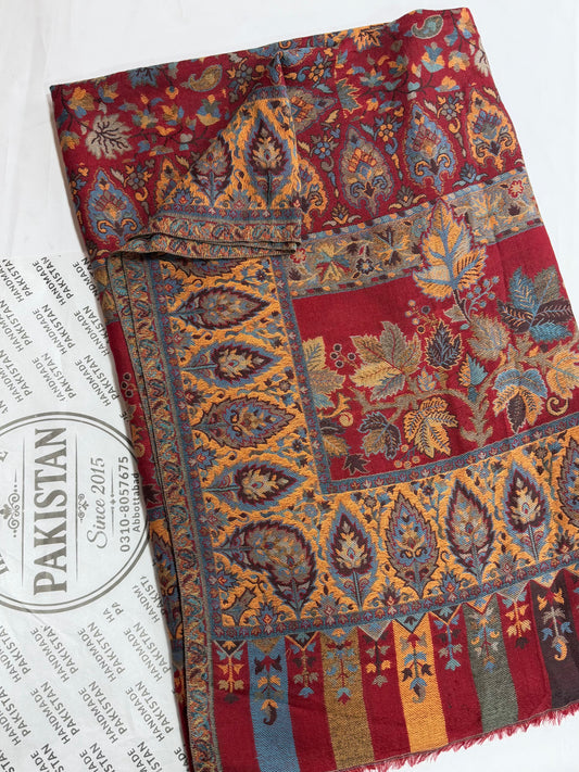 Kani Toosh Shawl Weaved Jamawar Shawl Made in Kashmir Full Size Shawl Perfect Gift