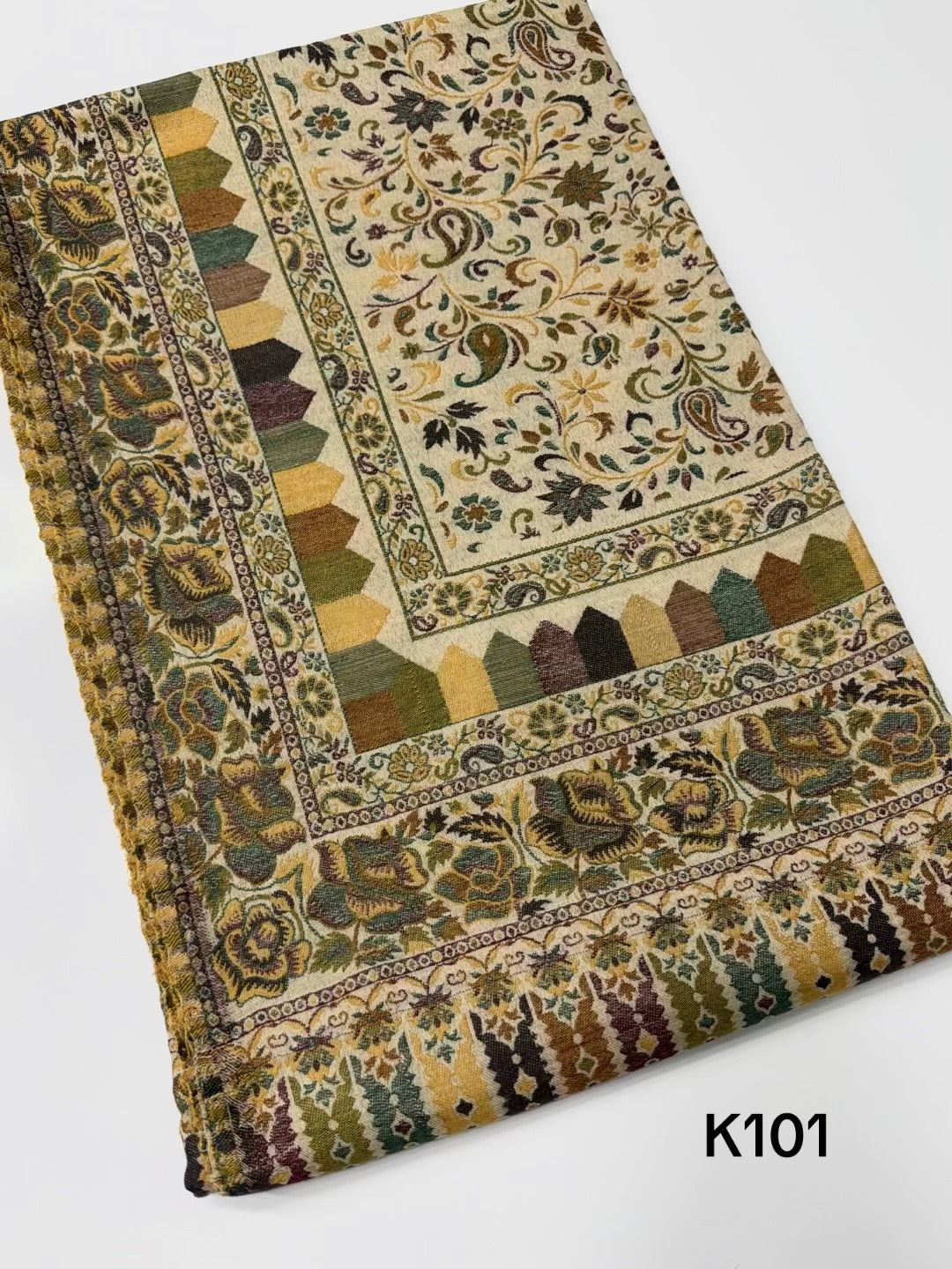 Pashmina Wool Kani Shawl in Full Size Multi Color | K101