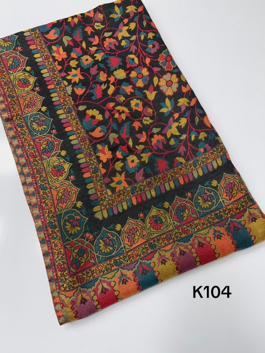 Pashmina Wool Kani Shawl in Full Size Multi Color | K104