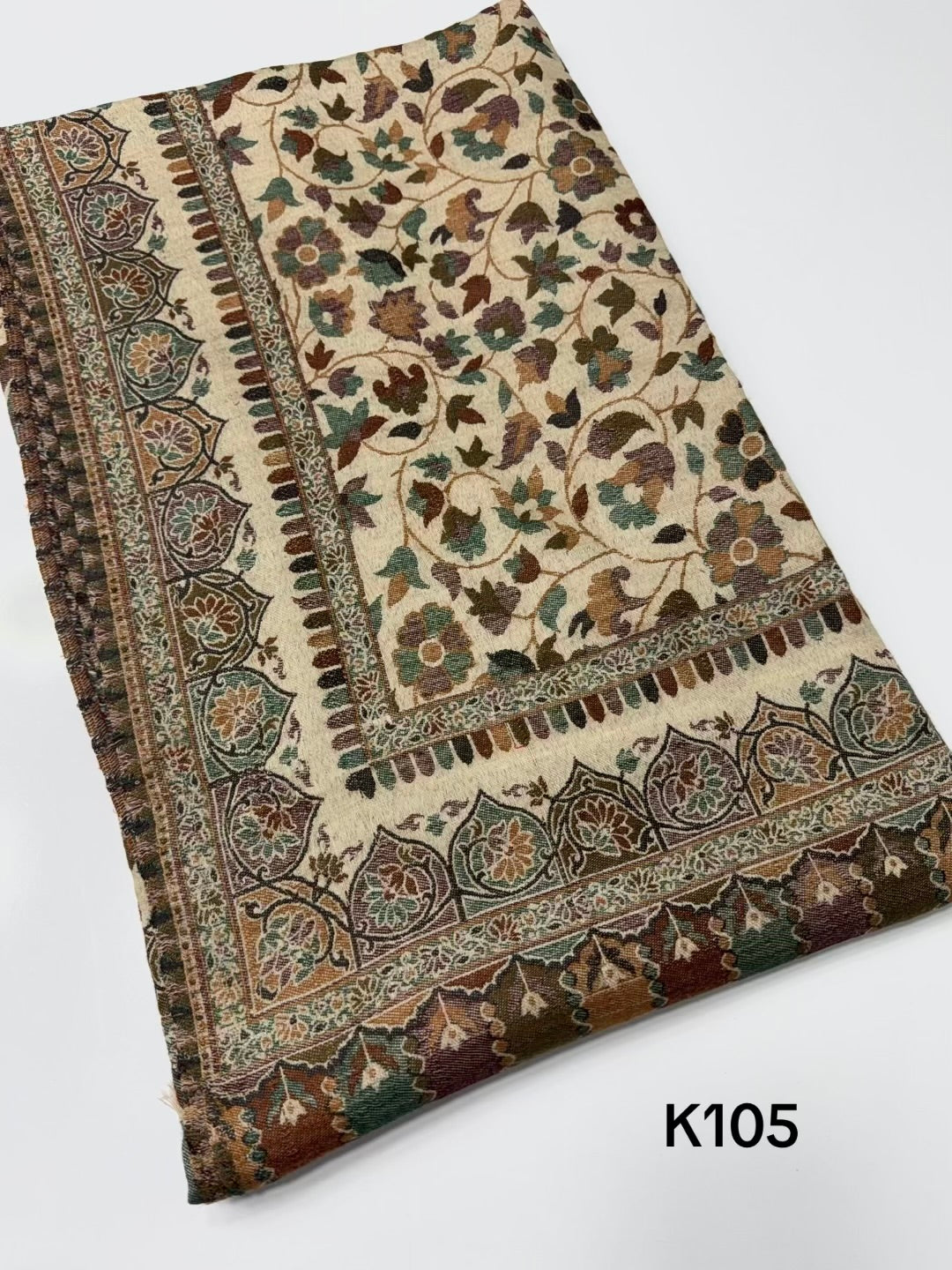 Pashmina Wool Kani Shawl in Full Size Multi Color | K105