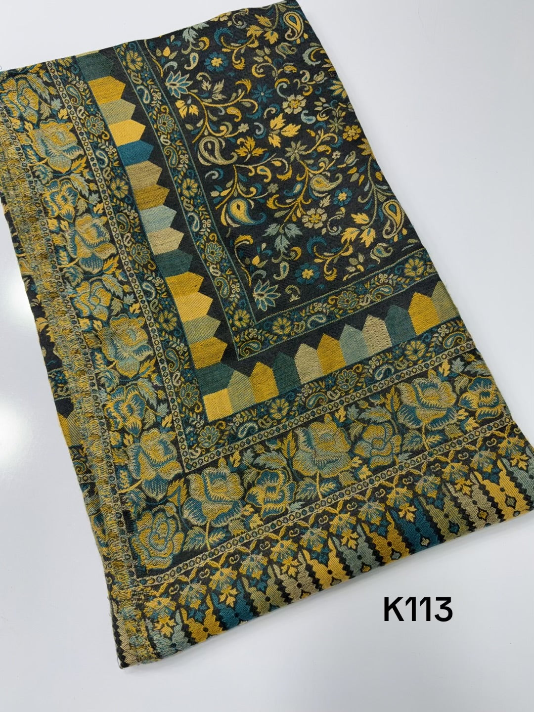 Pashmina Wool Kani Shawl in Full Size Multi Color | K113