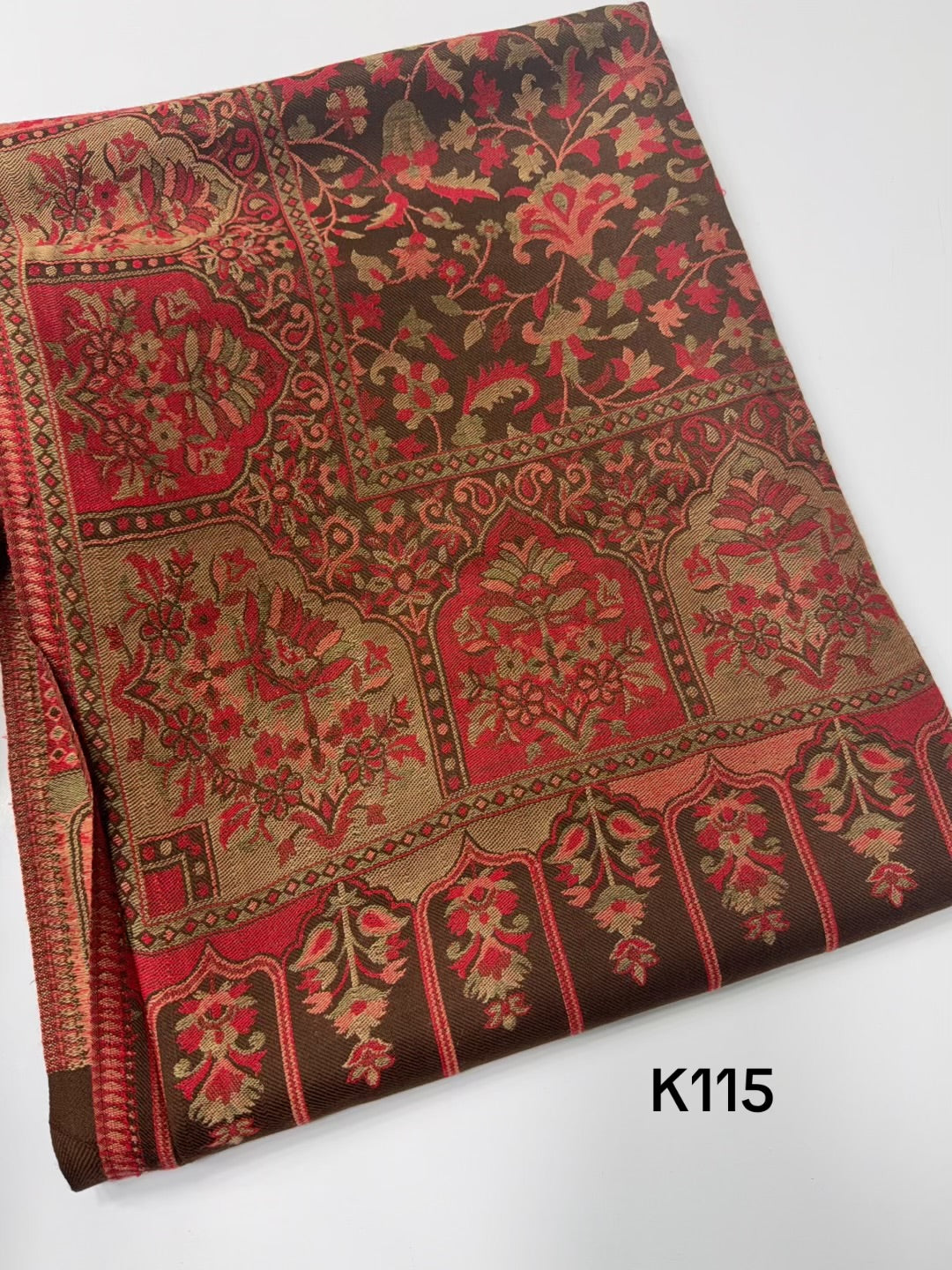 Pashmina Wool Kani Shawl in Full Size Multi Color | K115