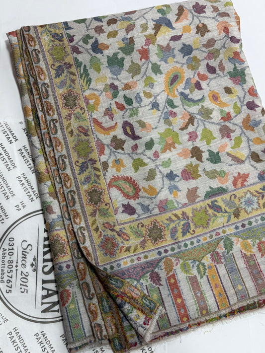 Kani Original Floral Pattern Shawl Made in Kashmir Full Size Shawl Perfect Gift