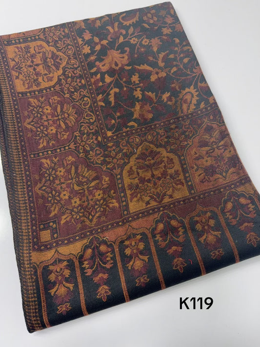 Pashmina Wool Kani Shawl in Full Size Multi Color | K119