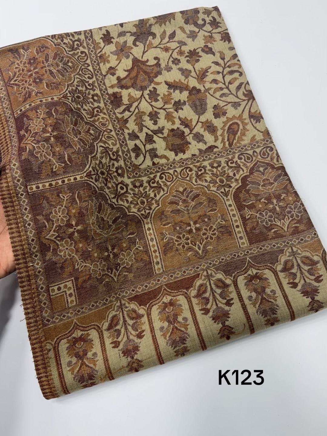 Pashmina Wool Kani Shawl in Full Size Multi Color | K123