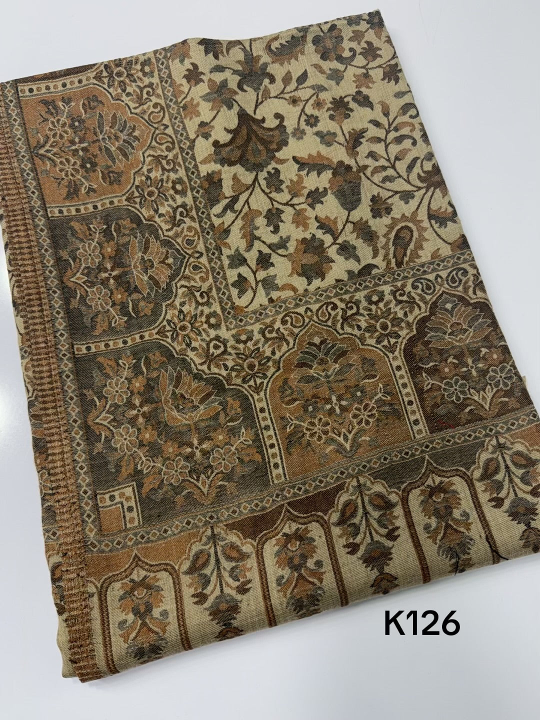 Pashmina Wool Kani Shawl in Full Size Multi Color | K126
