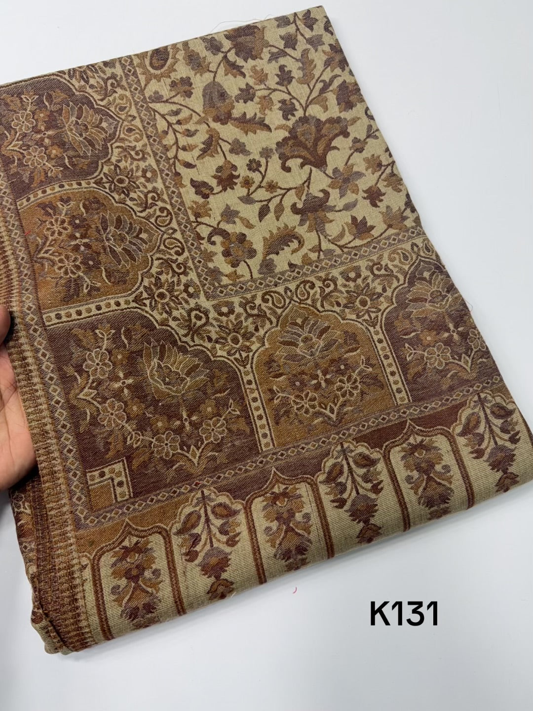 Pashmina Wool Kani Shawl in Full Size Multi Color | K131