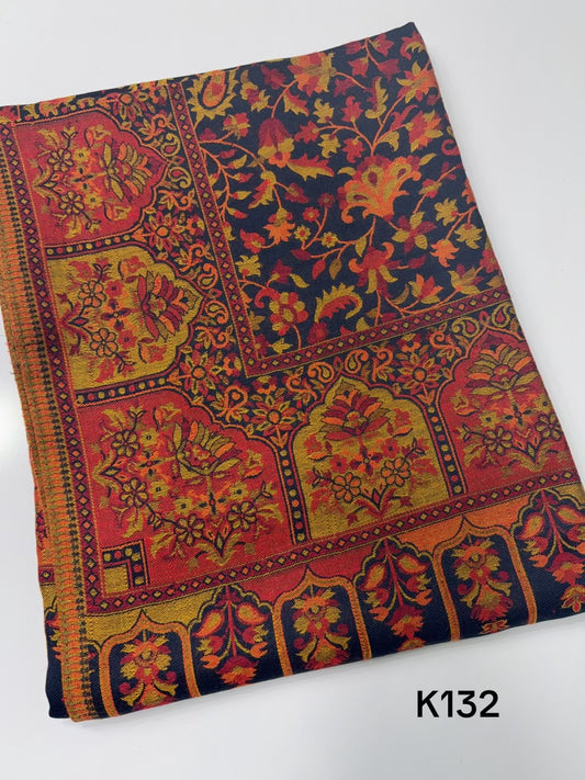 Pashmina Wool Kani Shawl in Full Size Multi Color | K132