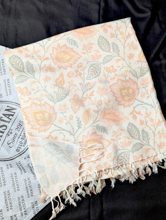 Printed Wool Pashmina Shawl | Soft and Fine Shawl Very Lightweight