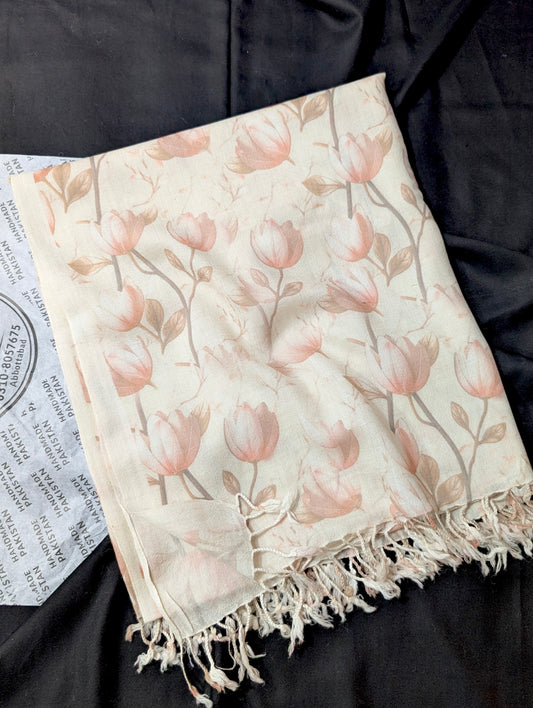 Printed Wool Pashmina Shawl | Soft and Fine Shawl Very Lightweight