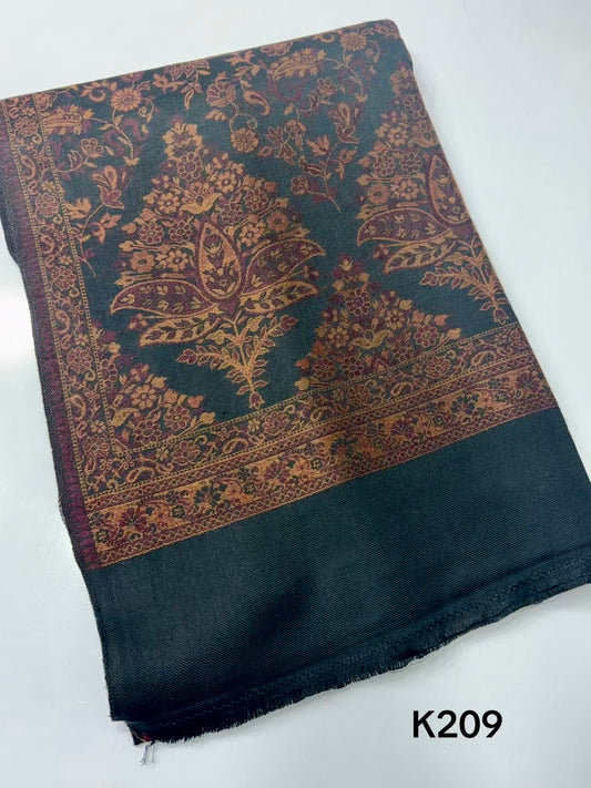 Pashmina Wool Kani Shawl in Full Size Multi Color | K209