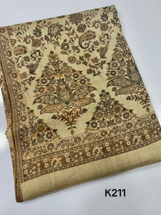 Pashmina Wool Kani Shawl in Full Size Multi Color | K211