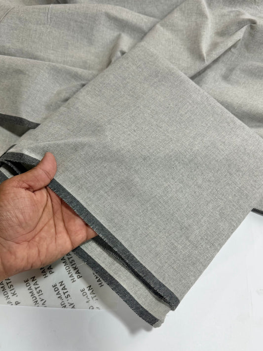 Gents Khaddar Suit | Plain Soft Mid Season Khaddar Suit | Light Grey