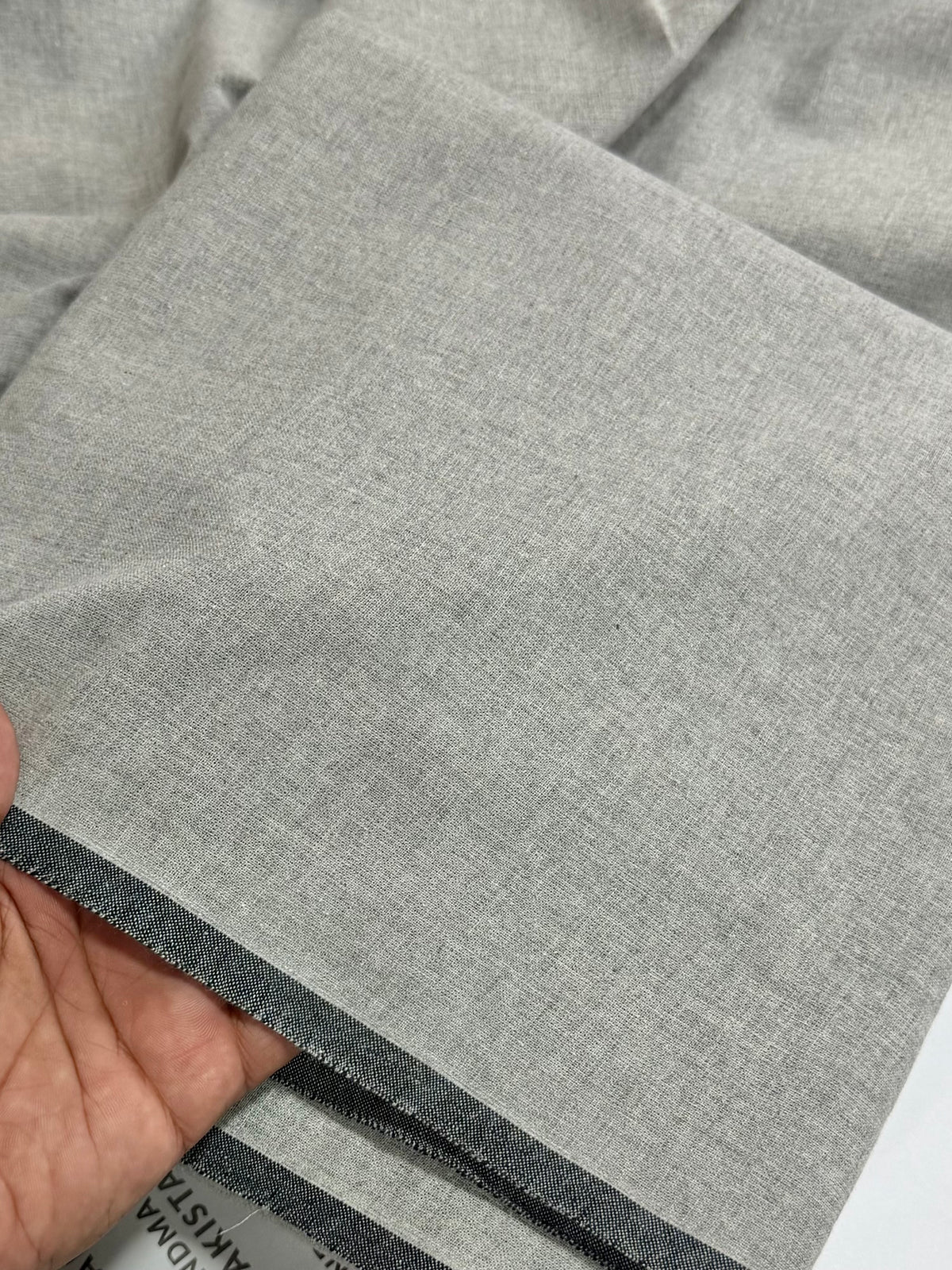Gents Khaddar Suit | Plain Soft Mid Season Khaddar Suit | Light Grey