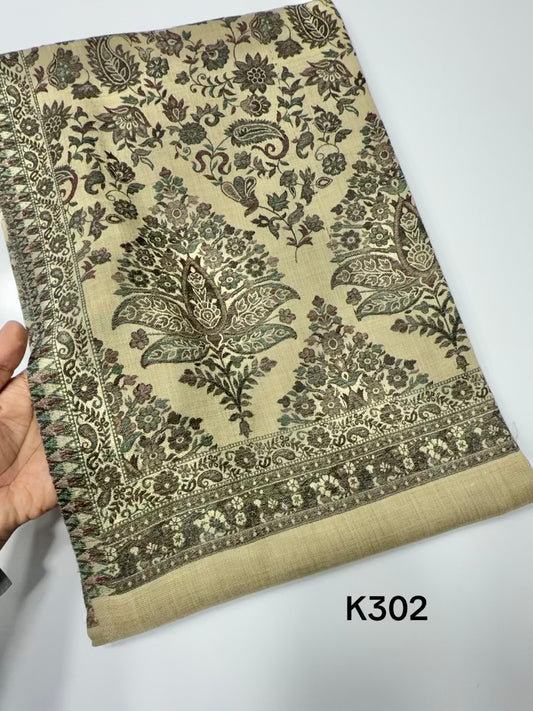 Pashmina Wool Kani Shawl in Full Size Multi Color | K302
