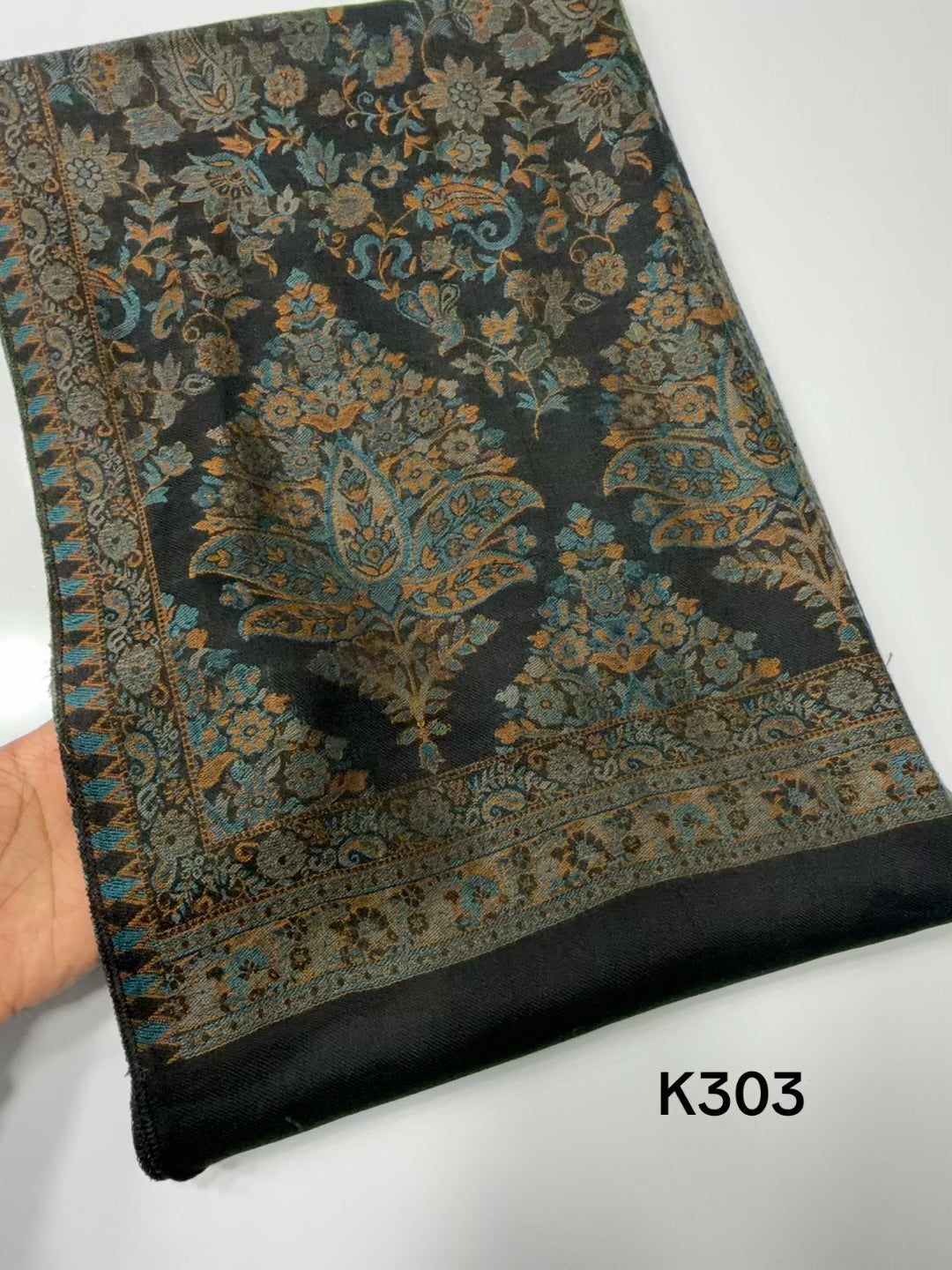 Pashmina Wool Kani Shawl in Full Size Multi Color | K303