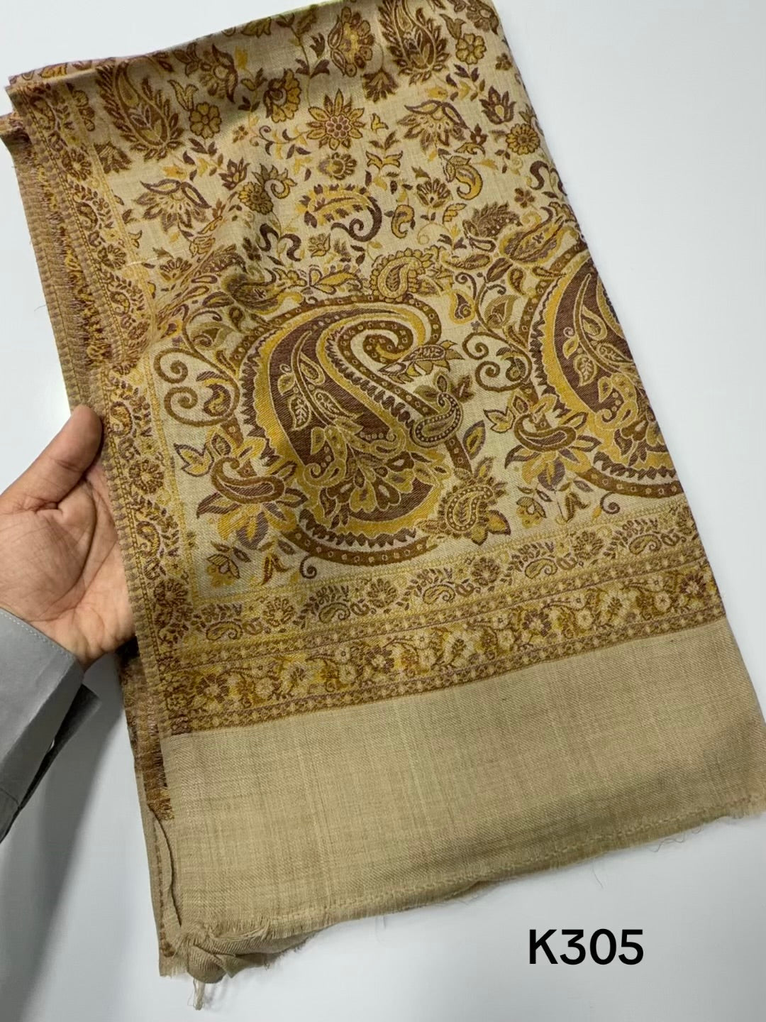 Pashmina Wool Kani Shawl in Full Size Multi Color | K305