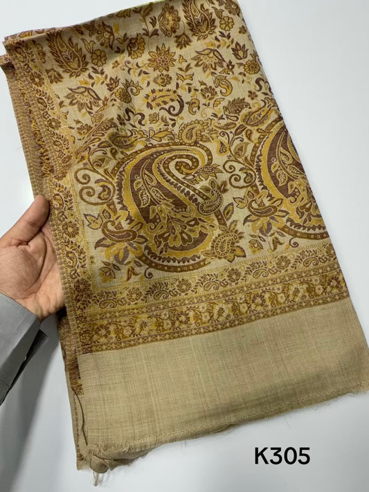 Pashmina Wool Kani Shawl in Full Size Multi Color | K305