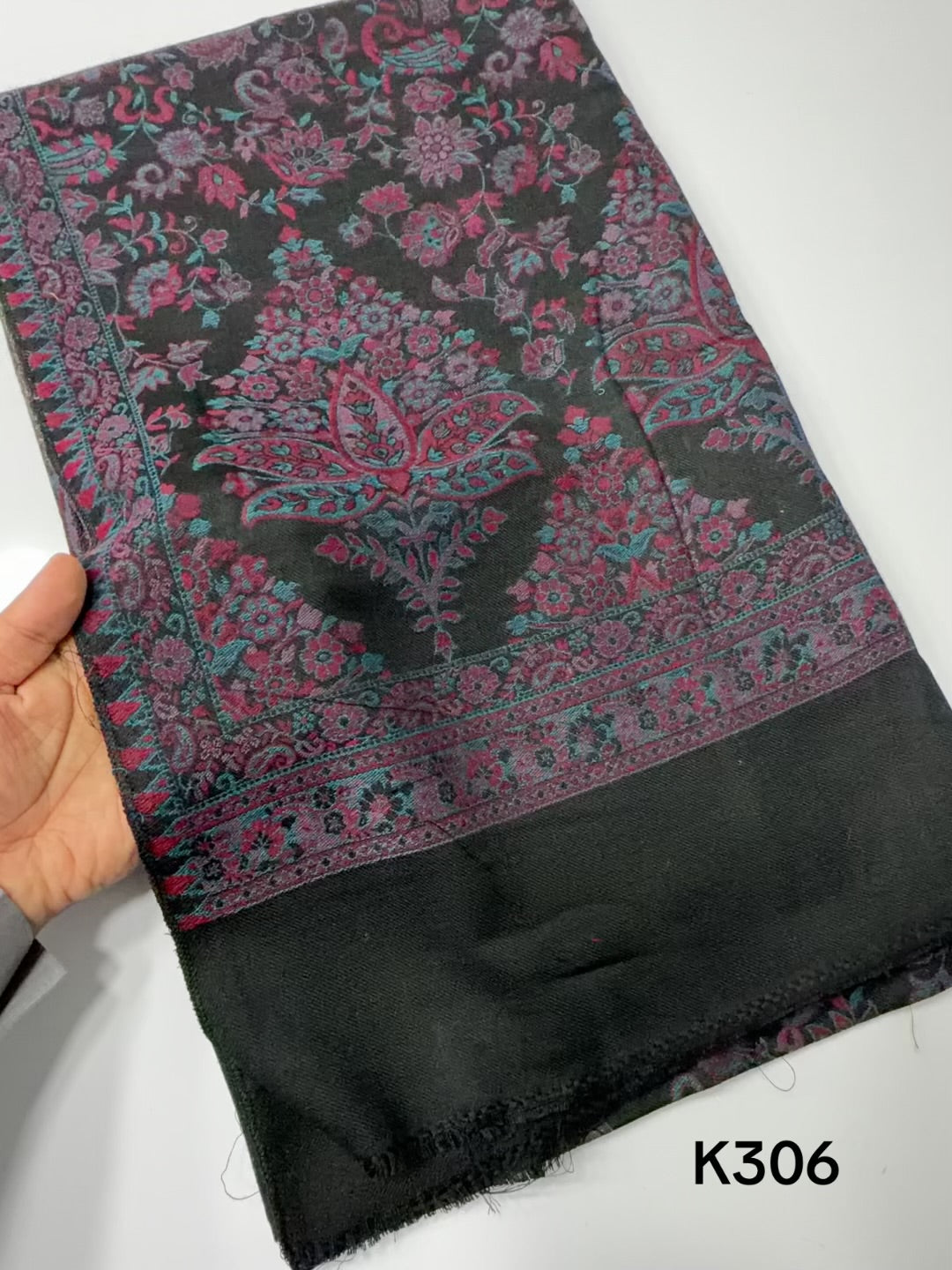 Pashmina Wool Kani Shawl in Full Size Multi Color | K306