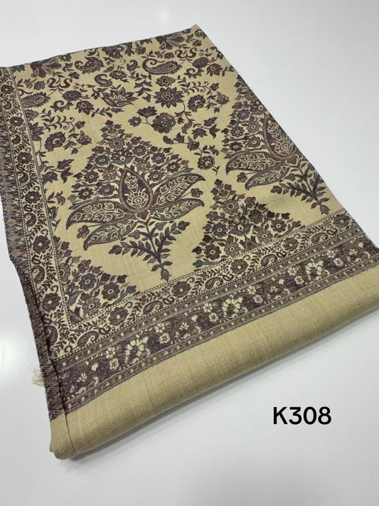 Pashmina Wool Kani Shawl in Full Size Multi Color | K308