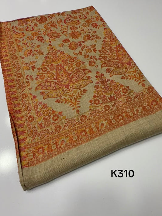 Pashmina Wool Kani Shawl in Full Size Multi Color | K310