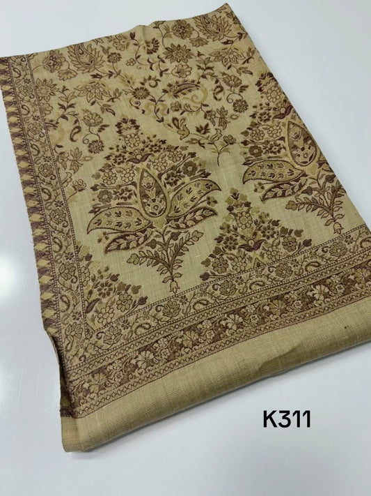 Pashmina Wool Kani Shawl in Full Size Multi Color | K311