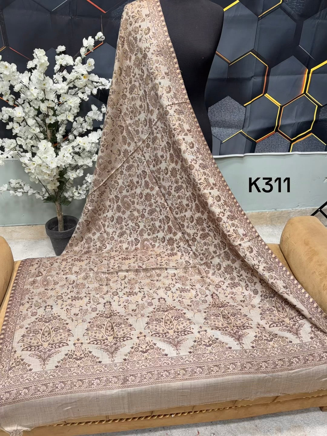 Pashmina Wool Kani Shawl in Full Size Multi Color | K311