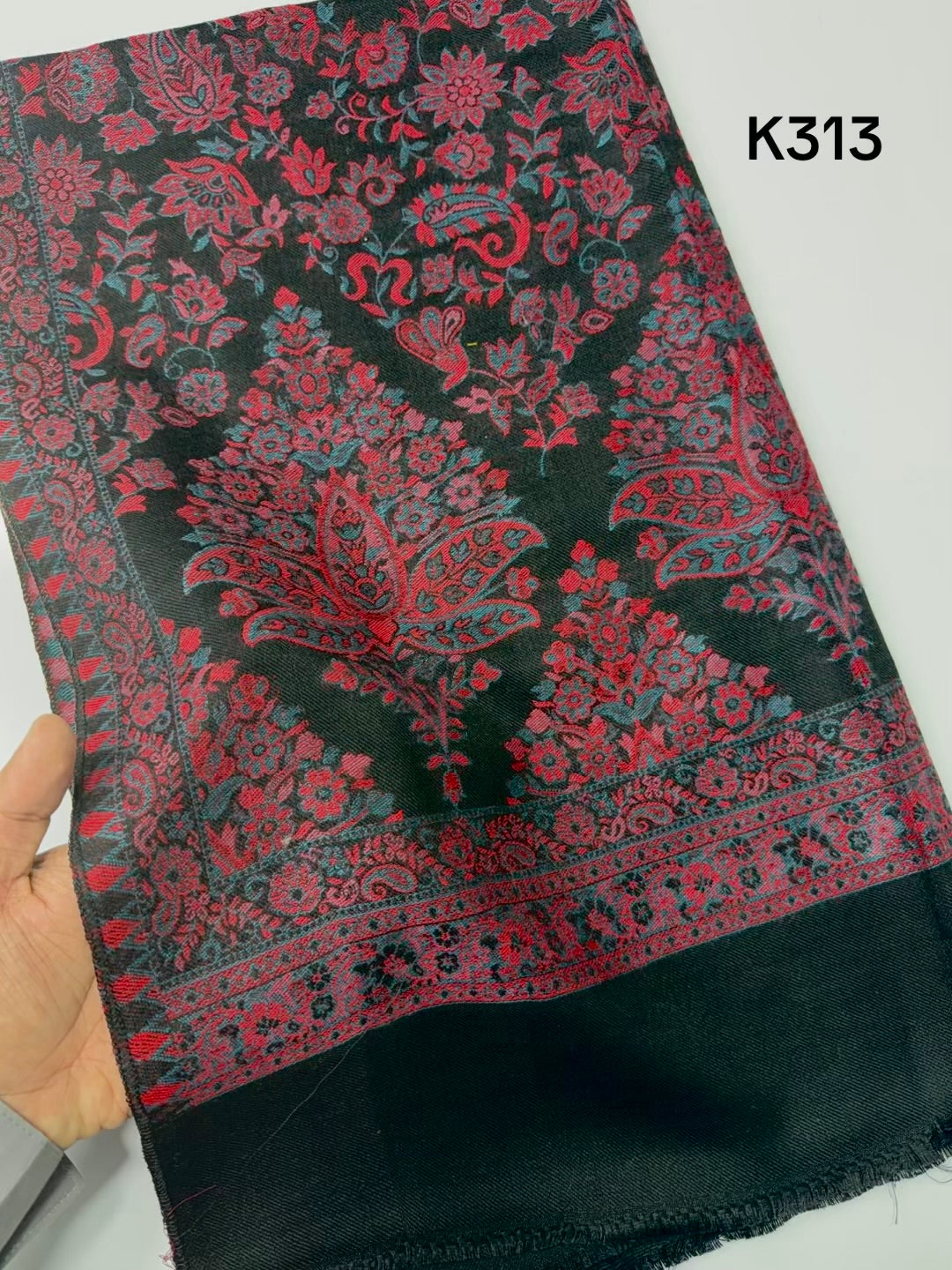 Pashmina Wool Kani Shawl in Full Size Multi Color | K313