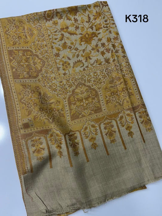 Pashmina Wool Kani Shawl in Full Size Multi Color | K318