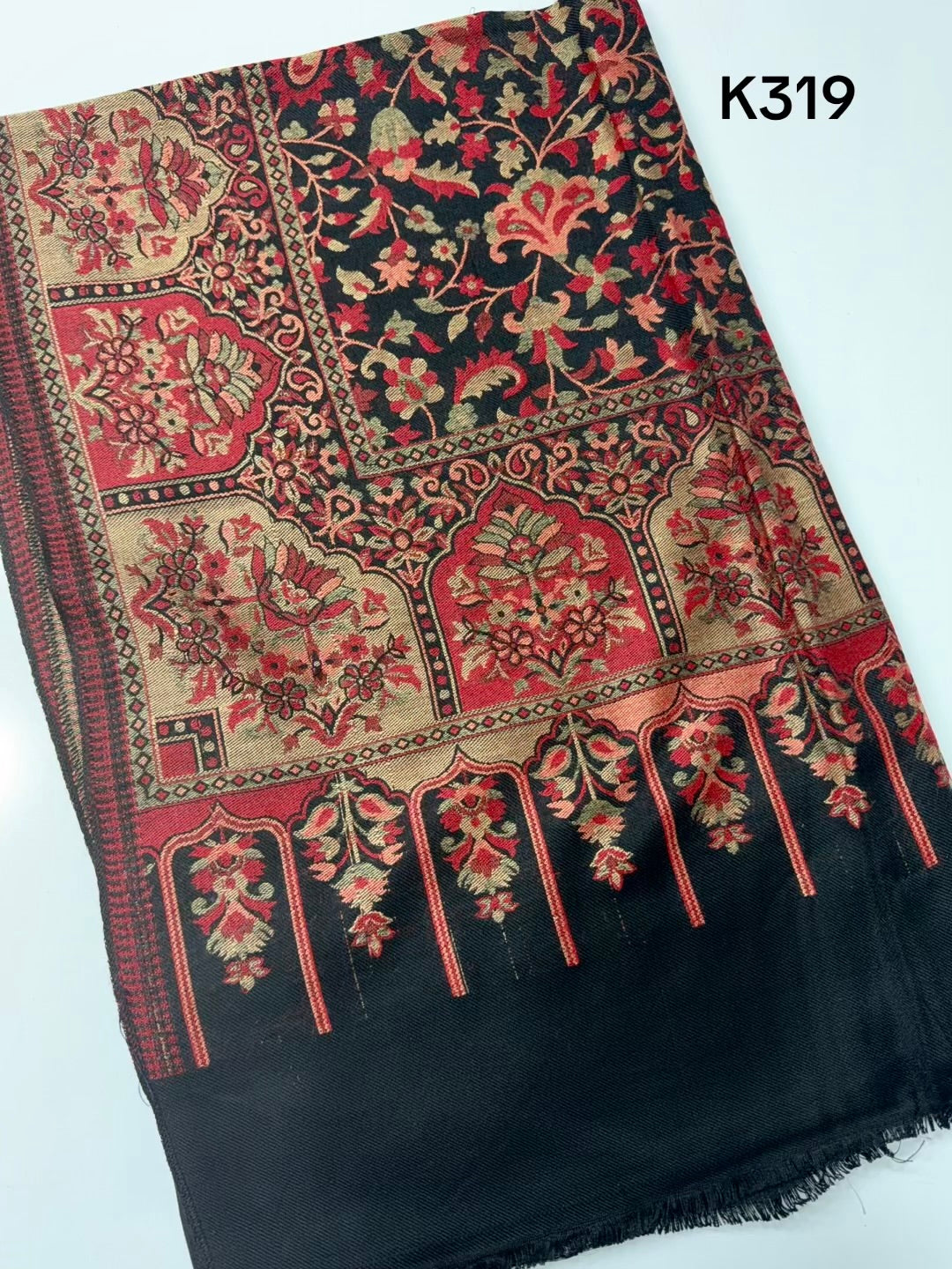 Pashmina Wool Kani Shawl in Full Size Multi Color | K319