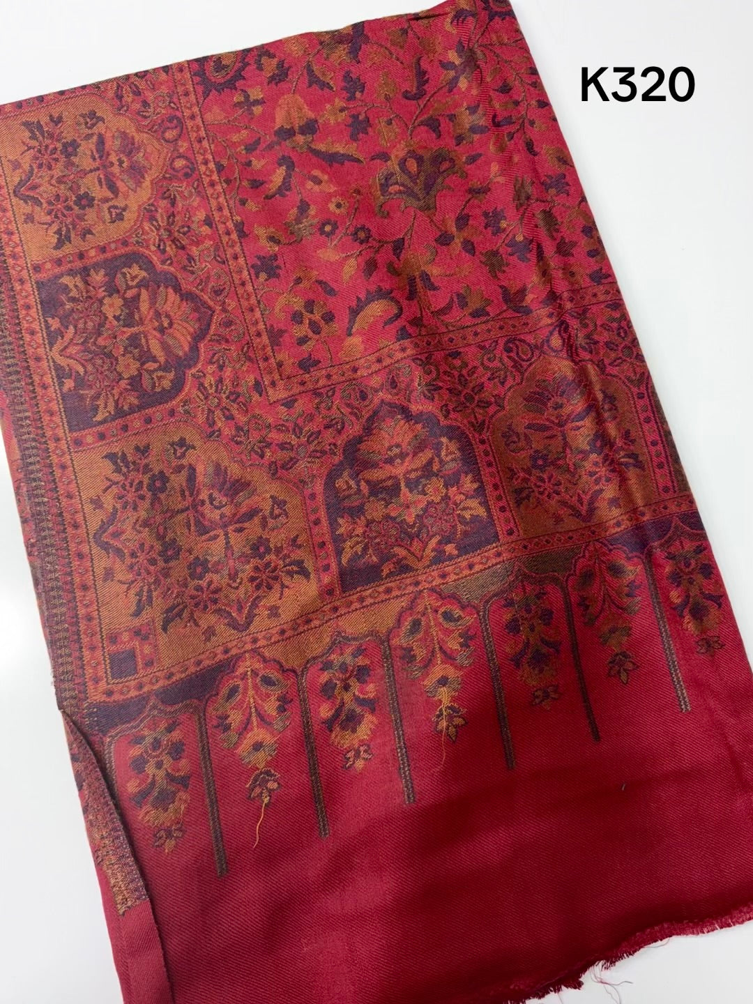 Pashmina Wool Kani Shawl in Full Size Multi Color | K320