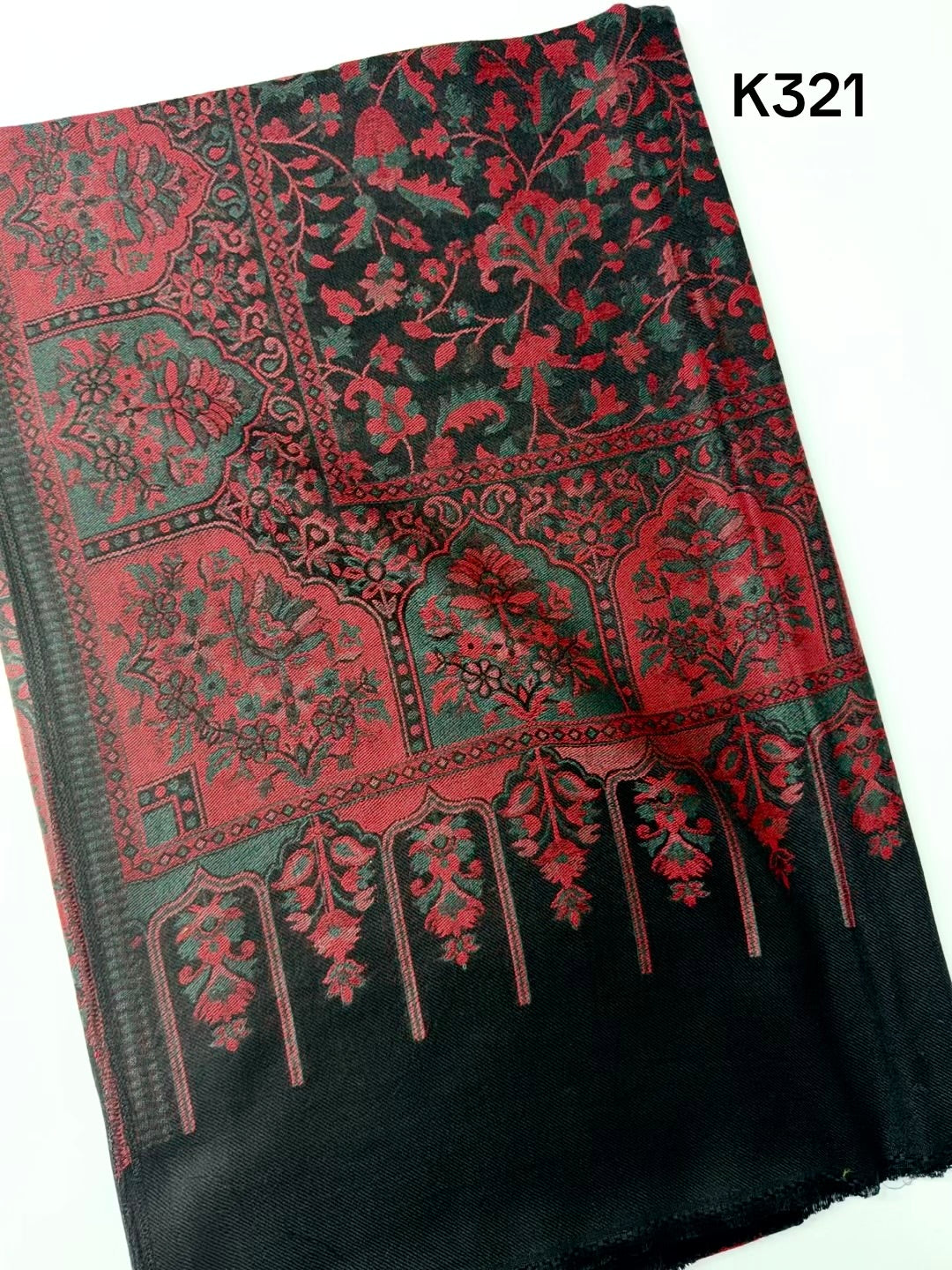 Pashmina Wool Kani Shawl in Full Size Multi Color | K321