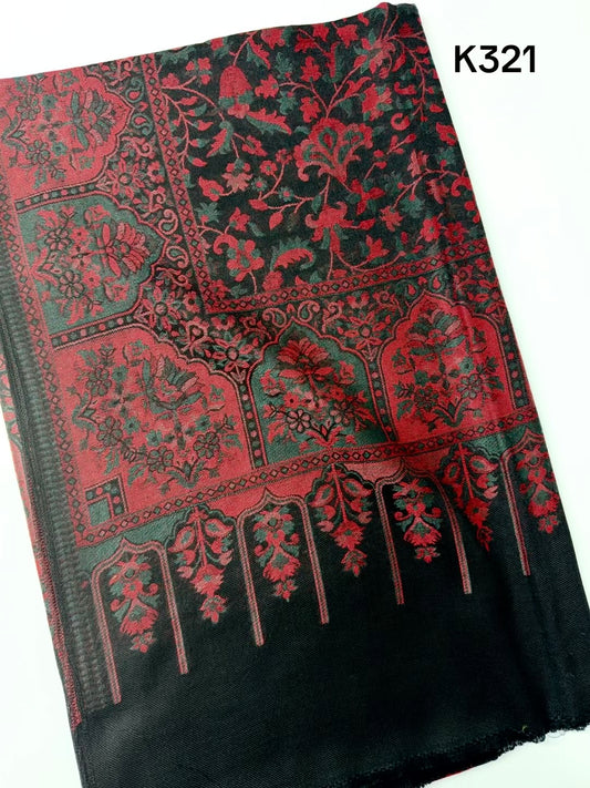 Pashmina Wool Kani Shawl in Full Size Multi Color | K321