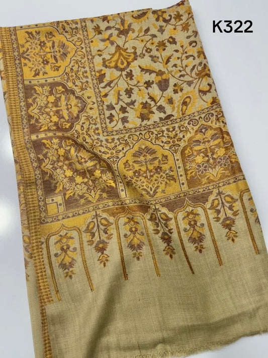Pashmina Wool Kani Shawl in Full Size Multi Color | K322