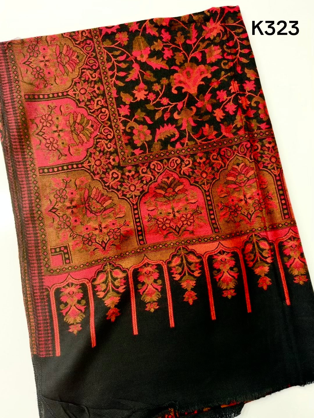 Pashmina Wool Kani Shawl in Full Size Multi Color | K323