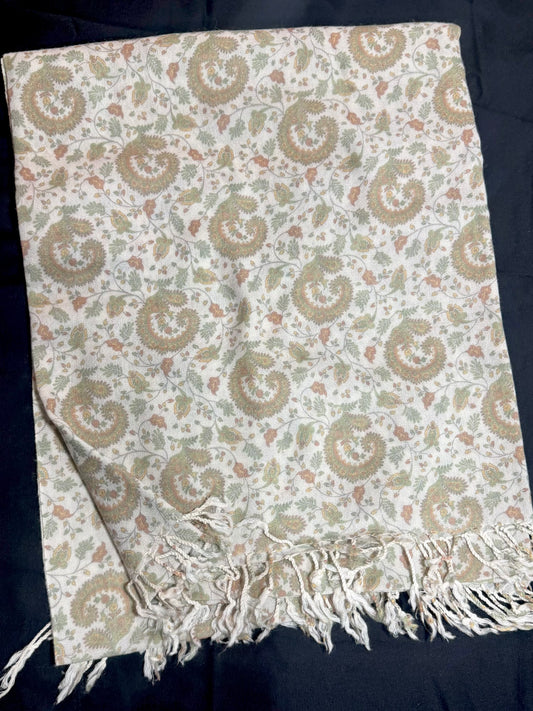 Printed Wool Pashmina Shawl | Soft and Fine Shawl Very Lightweight