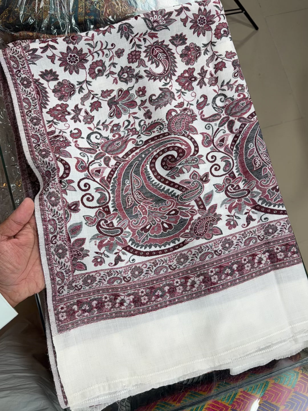 Pashmina Wool Kani Shawl in Full Size Multi Color | K329