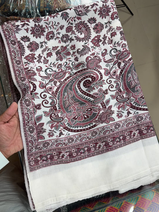 Pashmina Wool Kani Shawl in Full Size Multi Color | K329