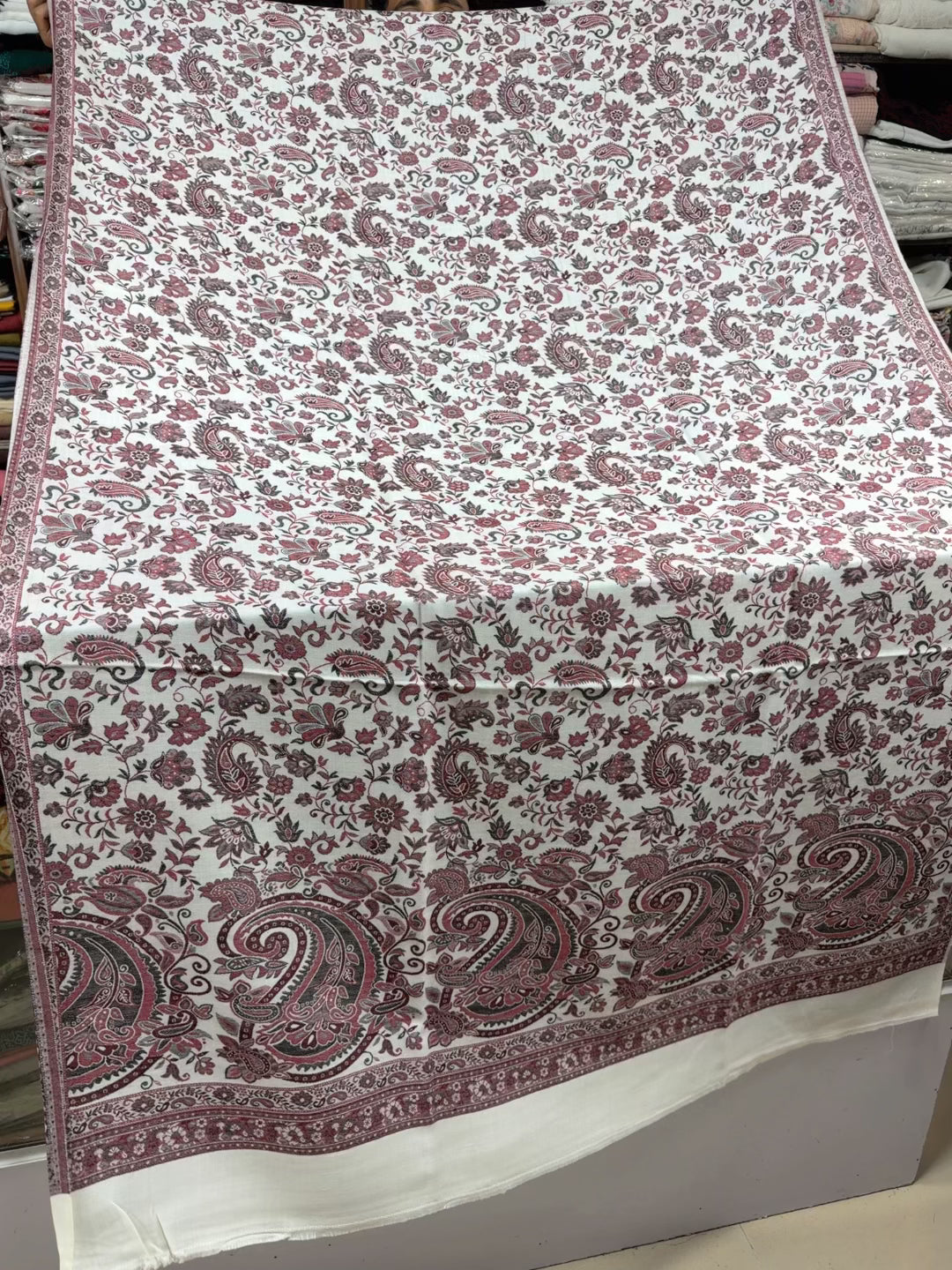 Pashmina Wool Kani Shawl in Full Size Multi Color | K329