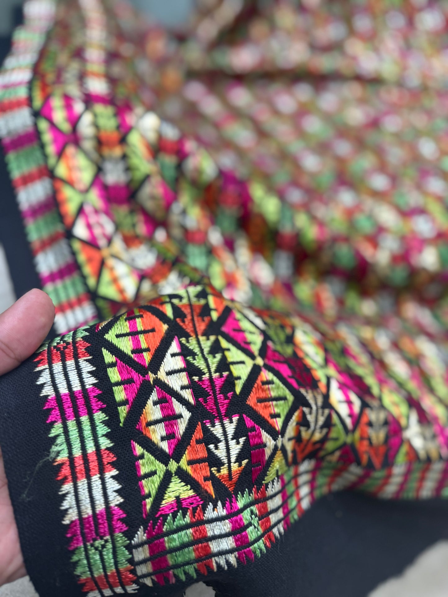 Phulkari Full Size Shawl | Handmade Khaddar Jaal Bagh Winter Shawl Perfect Gift