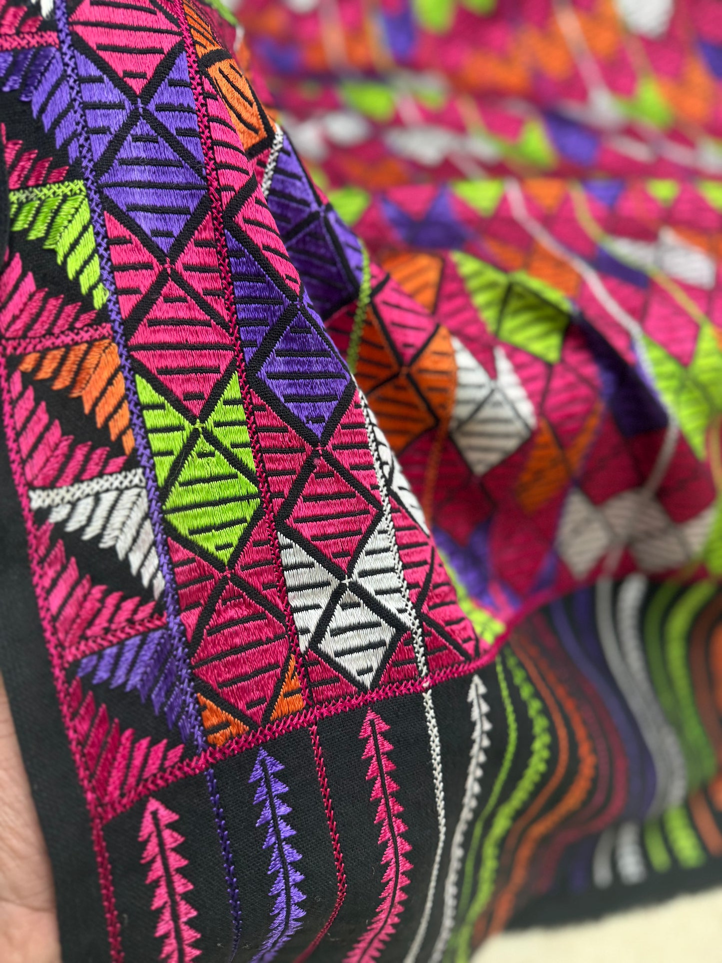 Phulkari Full Size Shawl | Handmade Khaddar Jaal Bagh Winter Shawl Perfect Gift