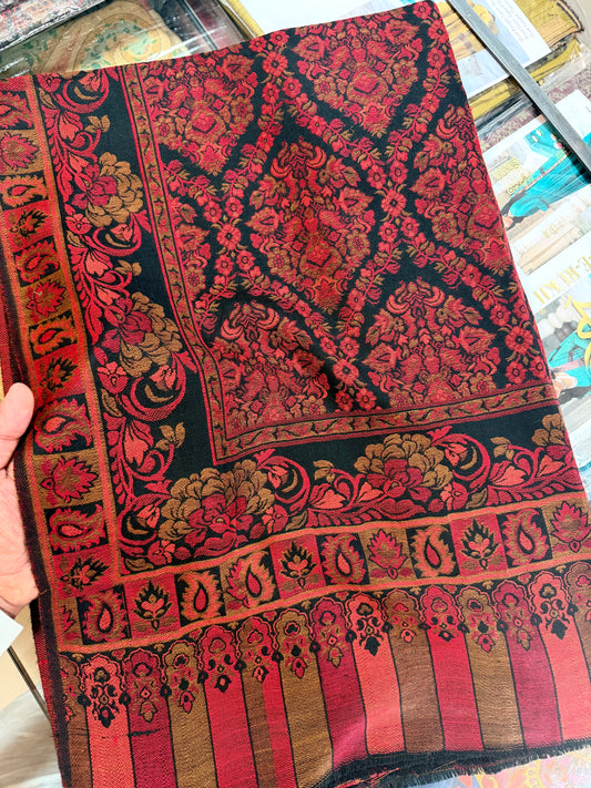 Pashmina Wool Kani Shawl in Full Size Multi Color | K328
