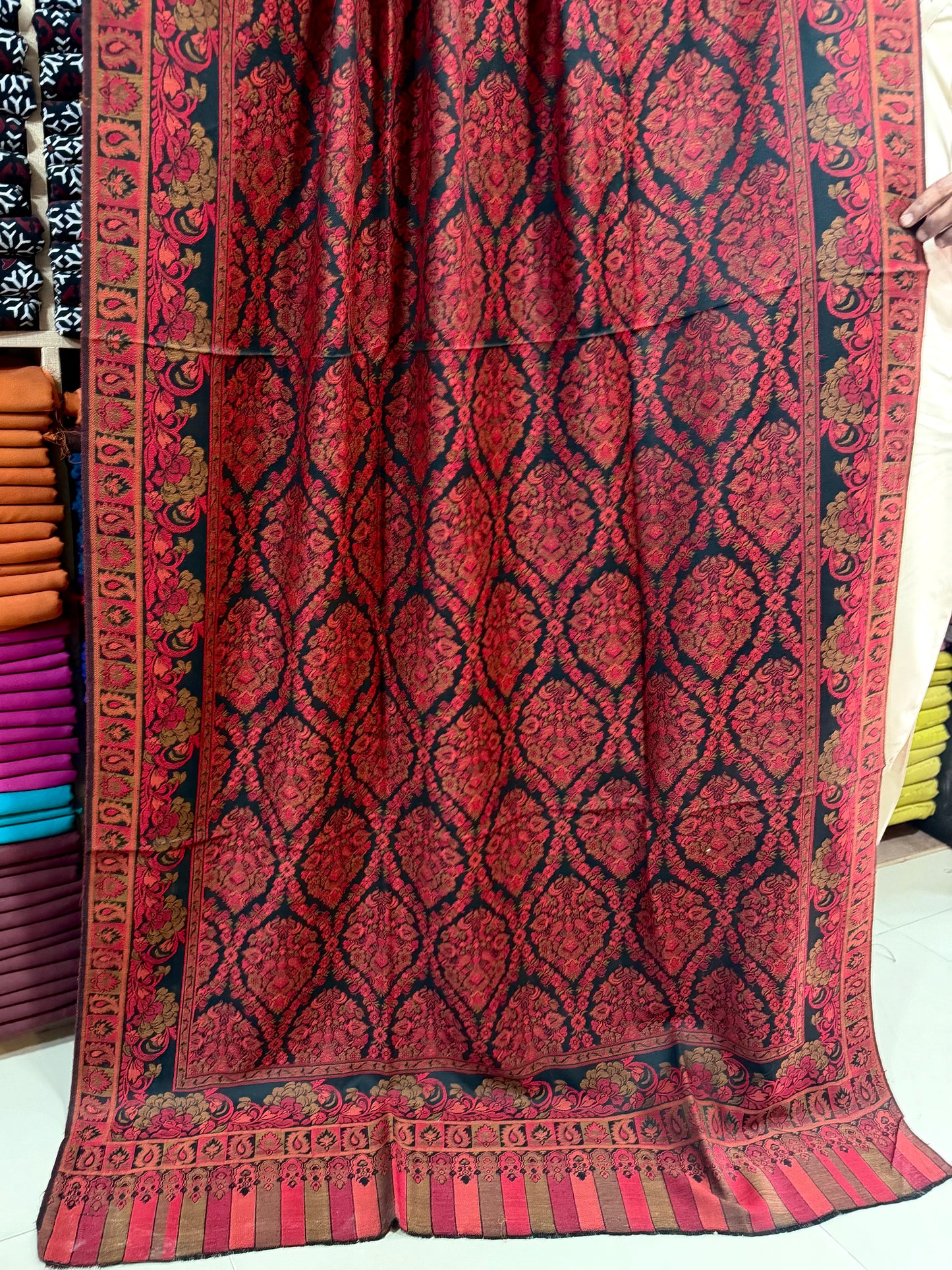 Pashmina Wool Kani Shawl in Full Size Multi Color | K328