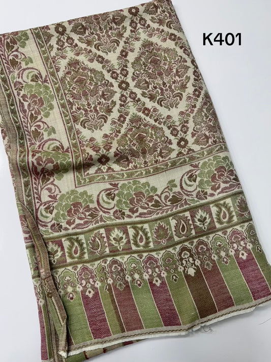 Pashmina Wool Kani Shawl in Full Size Multi Color | K401