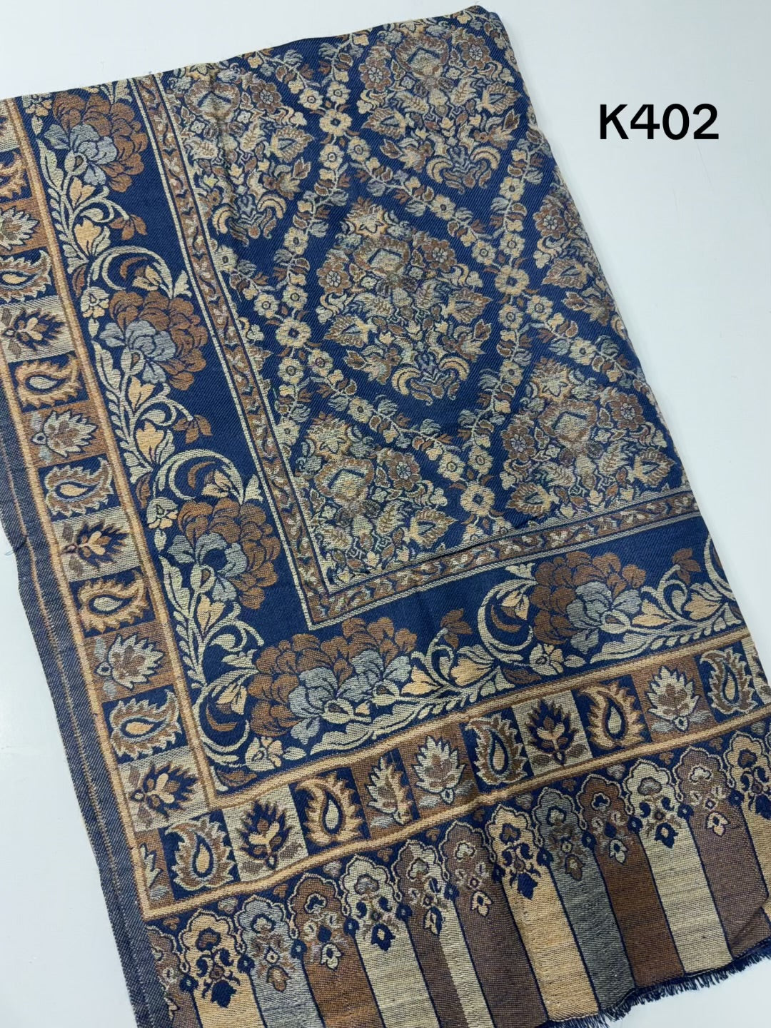 Pashmina Wool Kani Shawl in Full Size Multi Color | K402