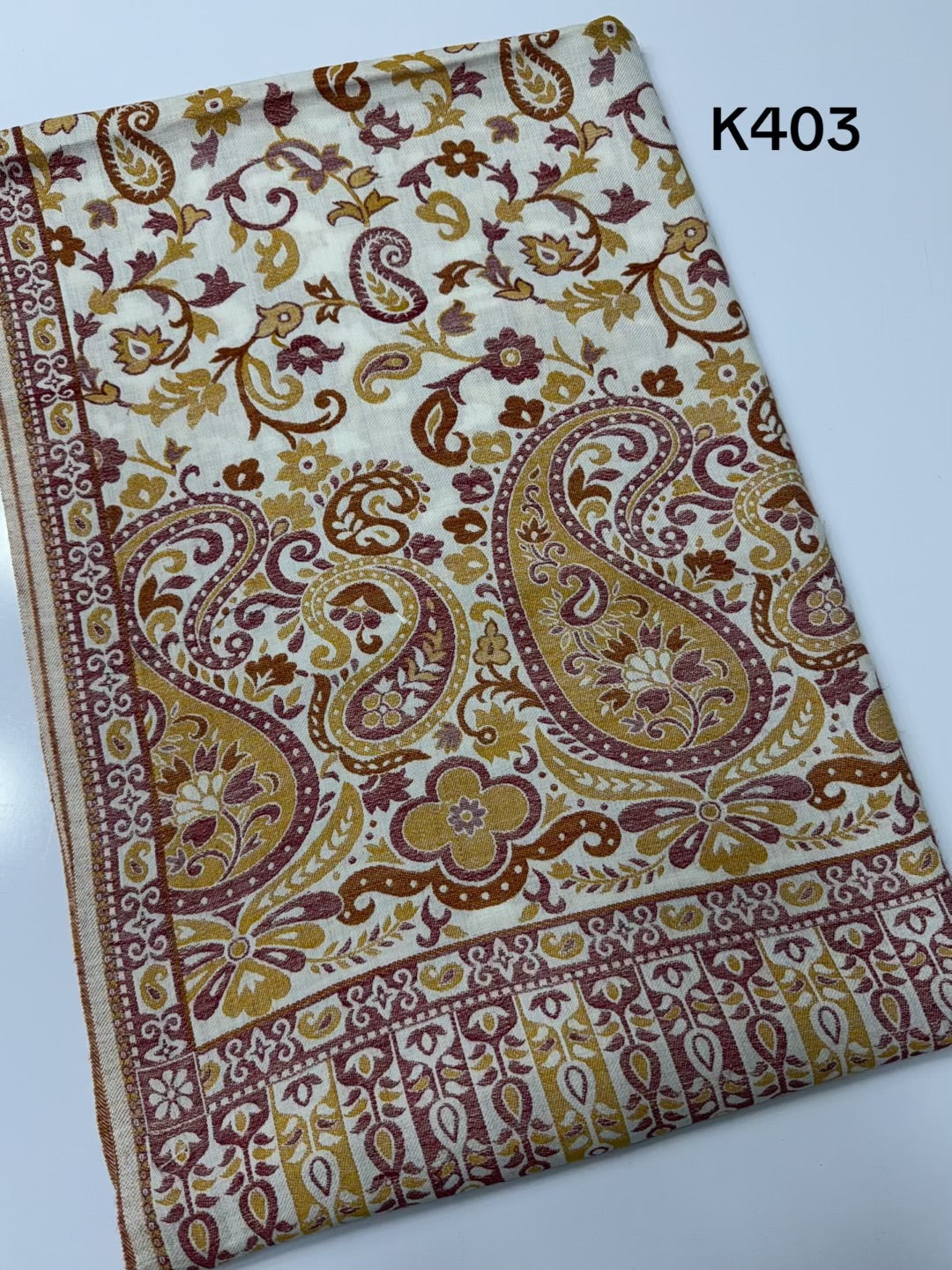 Pashmina Wool Kani Shawl in Full Size Multi Color | K403