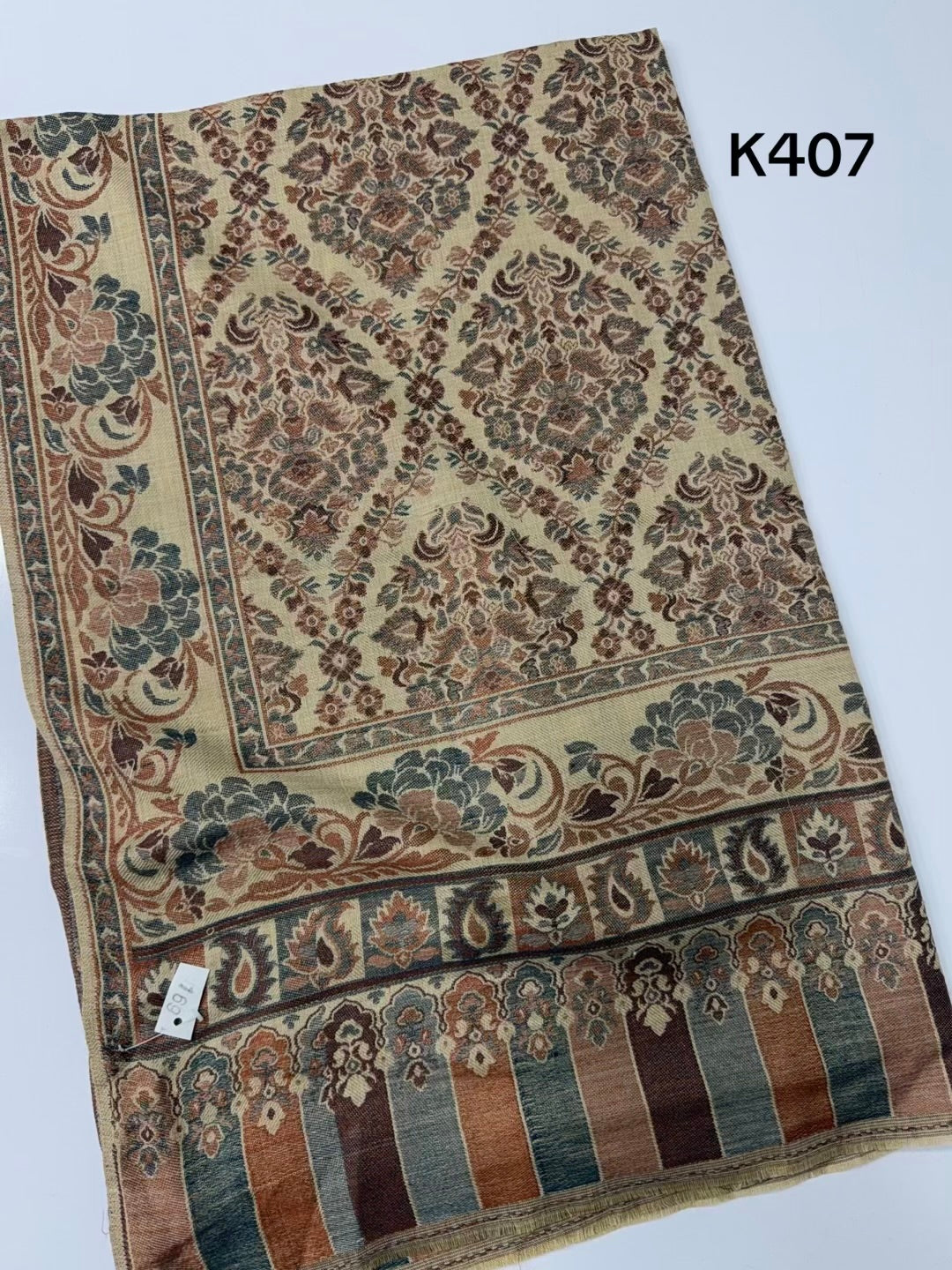 Pashmina Wool Kani Shawl in Full Size Multi Color | K407