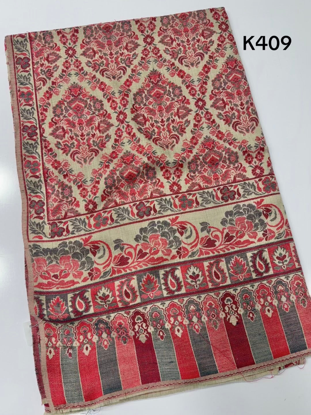 Pashmina Wool Kani Shawl in Full Size Multi Color | K409